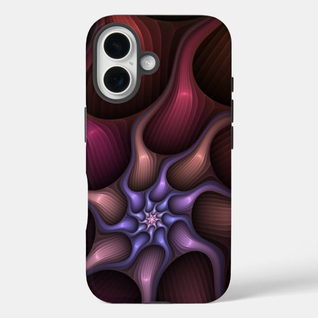 Magical Shiny Abstract Striped Colourful Fractal Case-Mate iPhone Case (Back)