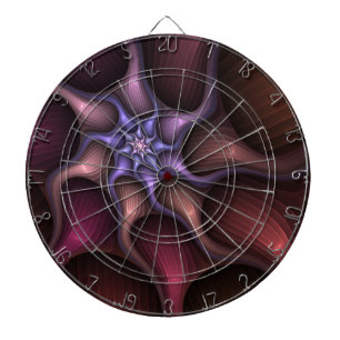 Magical Shiny Abstract Striped Colourful Fractal Dartboard