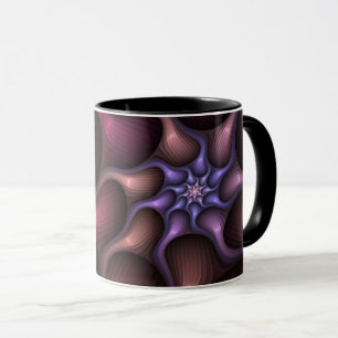 Magical Shiny Abstract Striped Colourful Fractal Mug