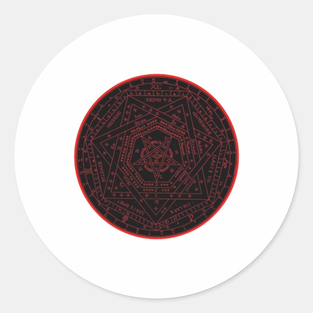 Magical Sigil (seal) Sticker12  Classic Round Sticker (Front)