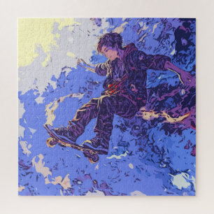 Magical Skateboard Ride - Skateboarder Jigsaw Puzzle