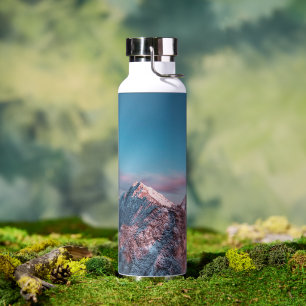 Magical sky above mountain Storžič, Slovenia Water Bottle