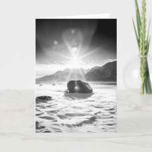 Magical snow apparition holiday card