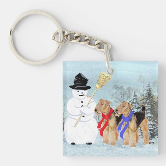 Magical Snowman Key Ring (Front)