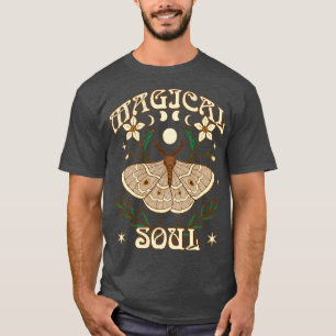Magical Soul Lunar Moth Bohemian Boho Hippie T-Shirt