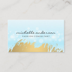 Magical Sparkle Gold Brushed Business Card