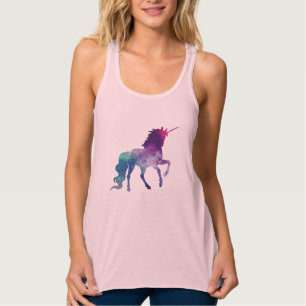 Magical Sparkly Prancing unicorn Singlet