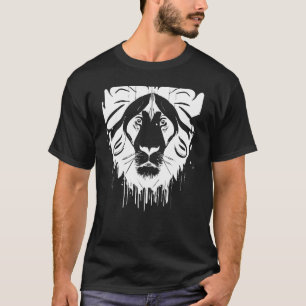 Magical Spiritual Lion Sacred Geometry Pyramid Leo T-Shirt