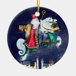 Magical St. Nicholas - Santa - SRF -- Crice Orname Ceramic Tree Decoration