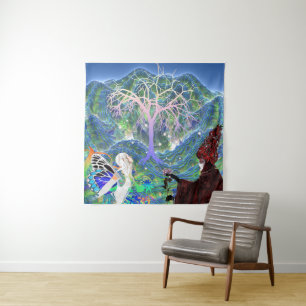 Magical Star Tree Tapestry