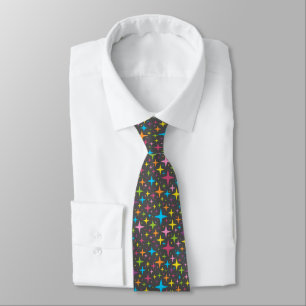 Magical star twinkle rainbow whimsical tie