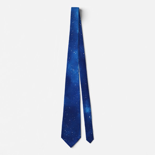 Magical Starry Night Halloween  Tie (Front)