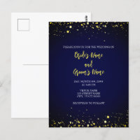 Magical Starry Night Wedding Invitation