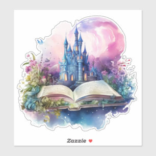 Magical storybook art Watercolor Fantasy Book