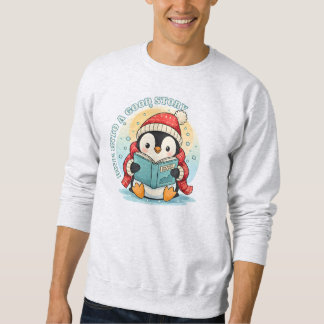 Magical Storytelling Penguin Winter Book Lover Swe Sweatshirt