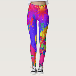 Magical Summer Garden Leggings