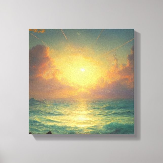 Magical Sunrise Canvas Print (Front)
