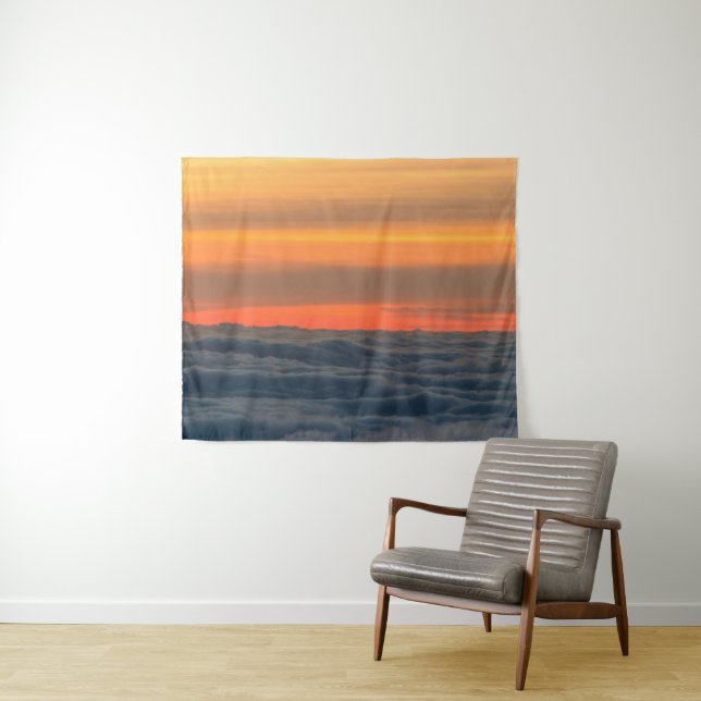 Magical sunset above the clouds tapestry (In Situ (Horizontal))