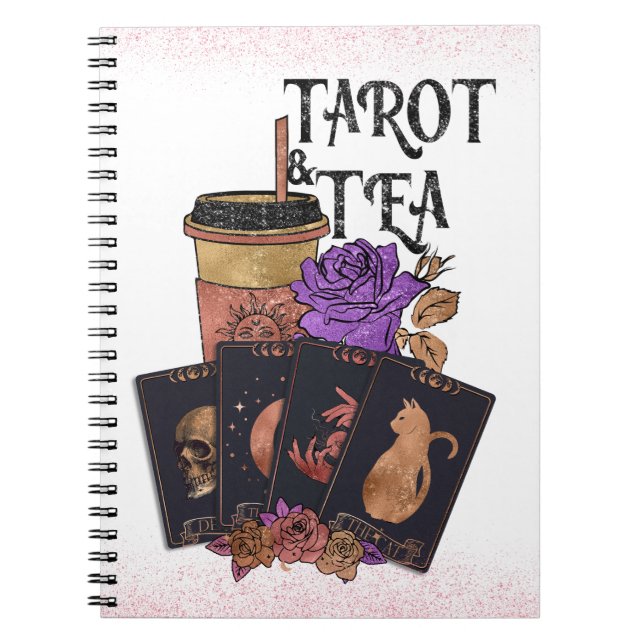 Magical Tarot and Tea Card Notebook (Front)