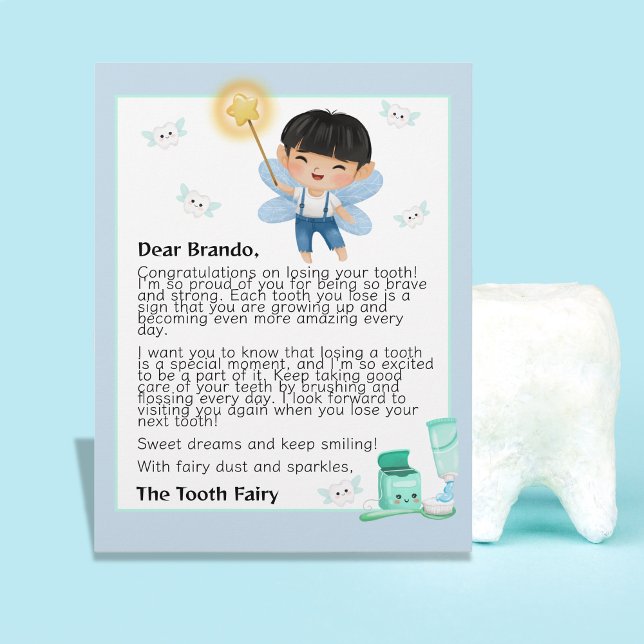 Magical Tooth Fairy Keepsake for Boys Letter Custom Letterhead (Magical Tooth Fairy Keepsake for Boys Letter Letterhead)