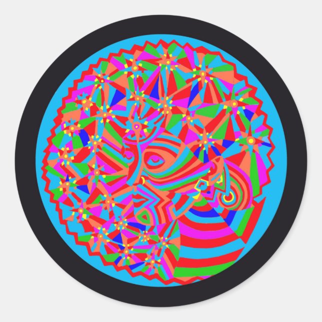 Magical Trance Classic Round Sticker (Front)