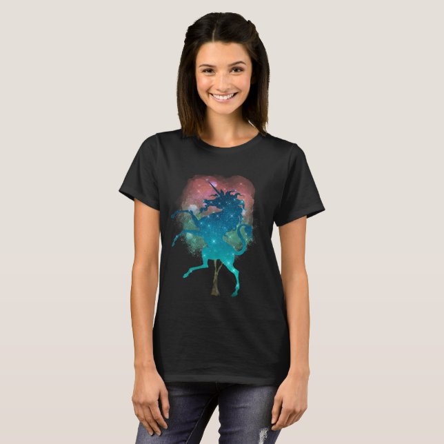 Magical tree and unicorn womens t-shirt (Front Full)