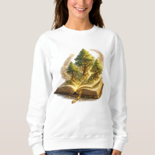 Magical Tree Book T-Shirt Abundance, Reading Sweatshirt