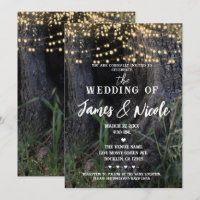 Magical Tree Forest Fairy Sparkle Lights Wedding
