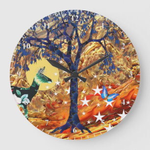 Magical Tree Large Clock