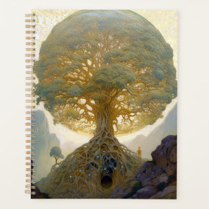 Magical Tree Of Life Surreal Nature Art Planner