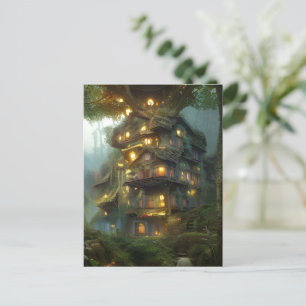 Magical Treehouse Colony Postcard