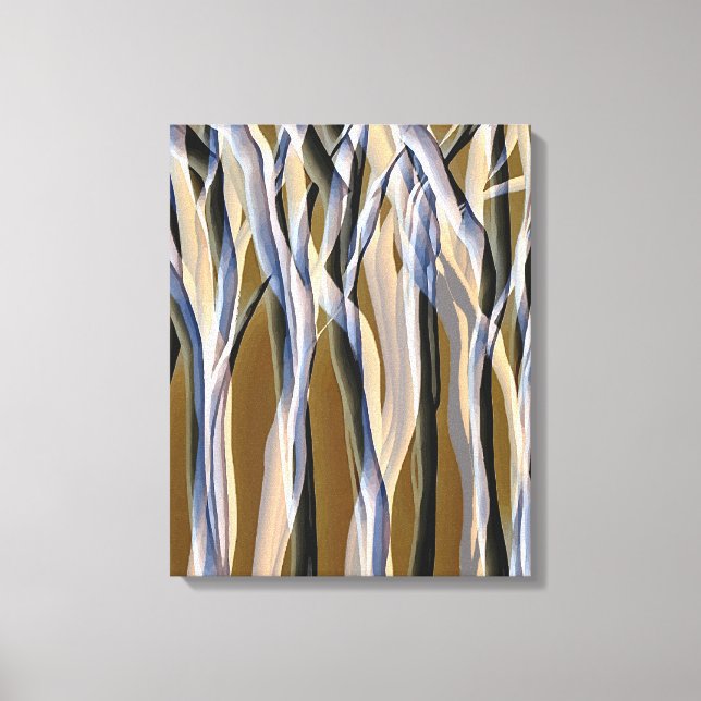 Magical Trees Forest Nature Abstract Original Art Canvas Print (Front)