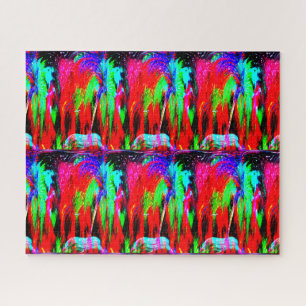 Magical tropical forest art jigsaw puzzle