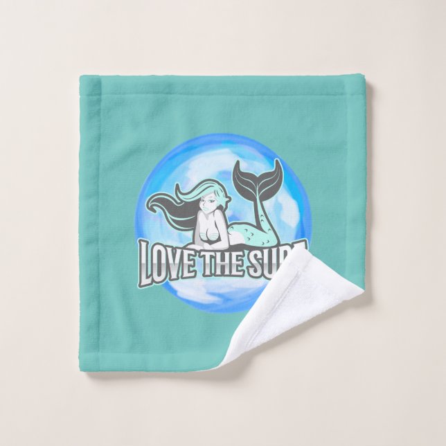 Magical Under the Sea Birthday Party Bath Towel Set (Wash Cloth)