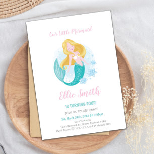 Magical Under the Sea Party Invitations for Girls
