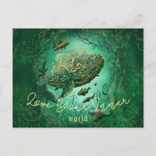 Magical underwater world customisable postcard