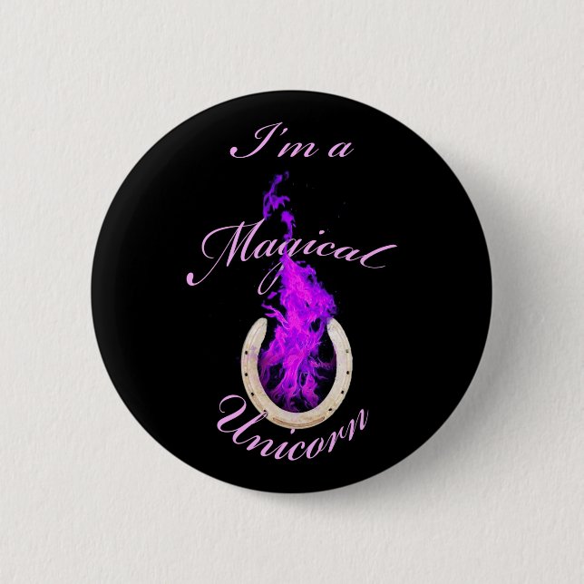 Magical Unicorn 02 6 Cm Round Badge (Front)