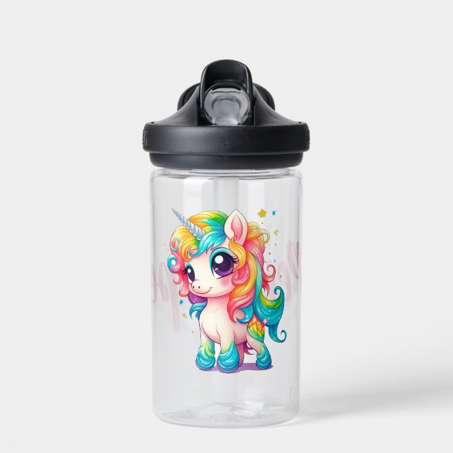 Magical Unicorn Adventure Water Bottle (Front)