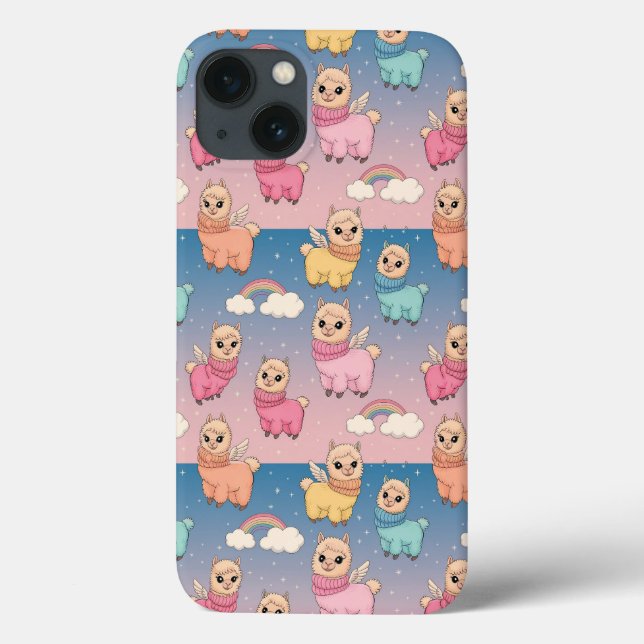 Magical Unicorn and Stars Pattern Design Case-Mate iPhone Case (Back)