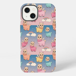 Magical Unicorn and Stars Pattern Design iPhone 13 Case