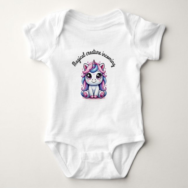 Magical unicorn baby bodysuit (Front)
