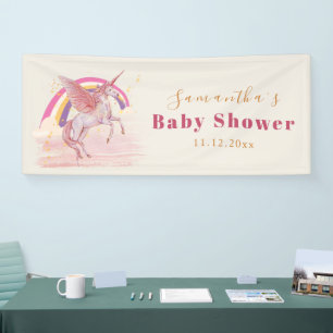 Magical Unicorn Baby Shower Party Banner
