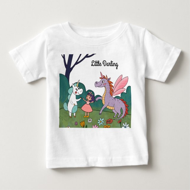 Magical Unicorn Baby T-Shirt (Front)