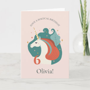Magical Unicorn Birthday Card