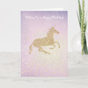 Magical Unicorn Birthday Card