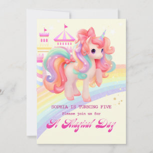 Magical Unicorn Birthday Invitation