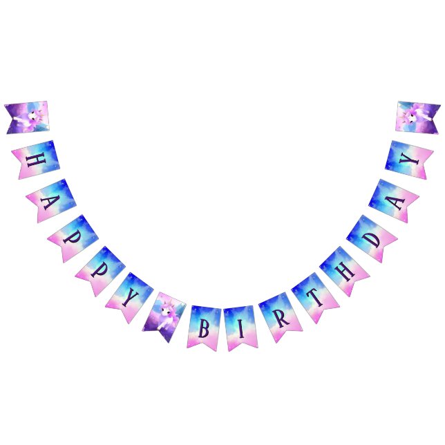 Magical Unicorn Birthday Party Bunting (All)