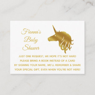 Magical Unicorn Bring a Book Enclosure Card