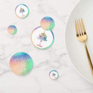 Magical Unicorn Cake   Fantasy Watercolor Party Confetti