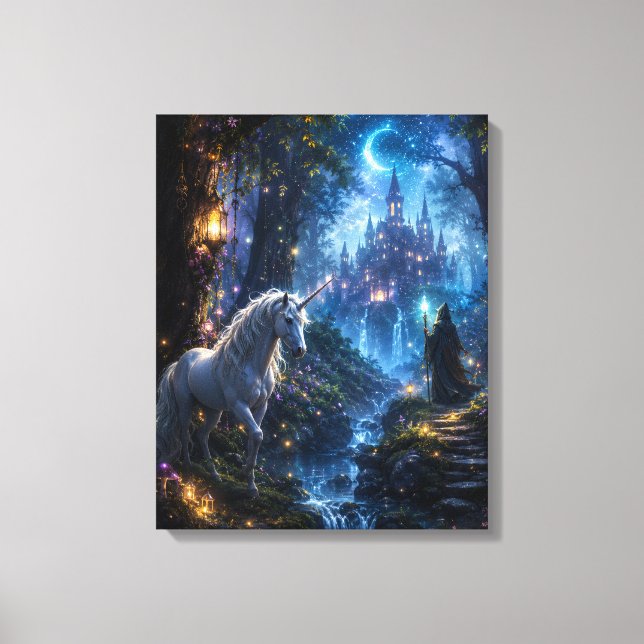 Magical Unicorn Canvas Print (Front)